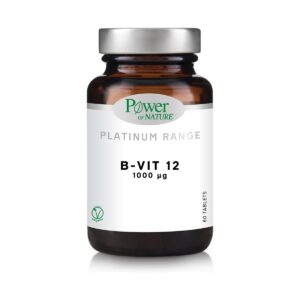Power Of Nature Platinum Range Vitamin B12 Βιταμίνη 1000mg 1000mcg 60 ταμπλέτες