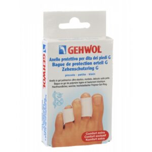 Gehwol Toe Protection Ring G Small Προστατευτικός δακτύλιος δακτύλων ποδιού 2τμχ & 1 φακελάκι πούδρα Gehwol 4g