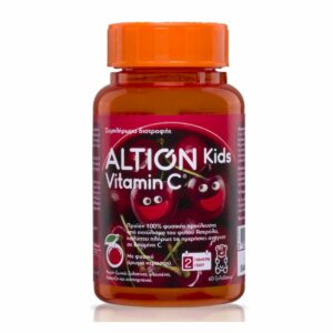 Altion Kids Vitaminc C Βιταμίνη για Ενέργεια & Ανοσοποιητικό Κεράσι 60 ζελεδάκια