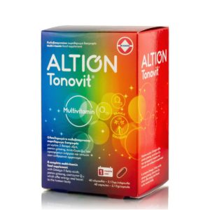 Altion Tonovit Multivitamin με Ω-3 λιπαρά, panax ginseng, συνενζυμο Q10, 40 κάψουλες
