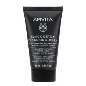 Apivita Black Detox Cleansing Jelly Face & Eyes Mini 50ml