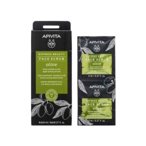 Apivita Express Beauty New Face Scrub Olive 2x8ml