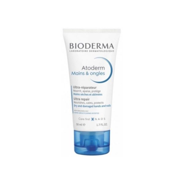 Bioderma Atoderm Repair Hand Cream Επανορθωτική & Θρεπτική Κρέμα Χεριών Πολύ Ξηρά Ταλαιπωρημένα Χέρια 50ml