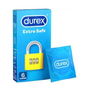 Durex Extra Safe Μεγαλύτερο Πάχος και Λιπαντικό 6 τεμάχια