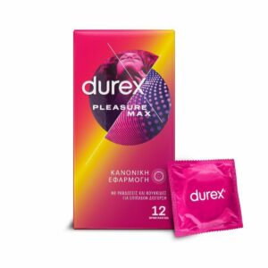 Durex Προφυλακτικά Pleasuremax με Ραβδώσεις 12τμχ