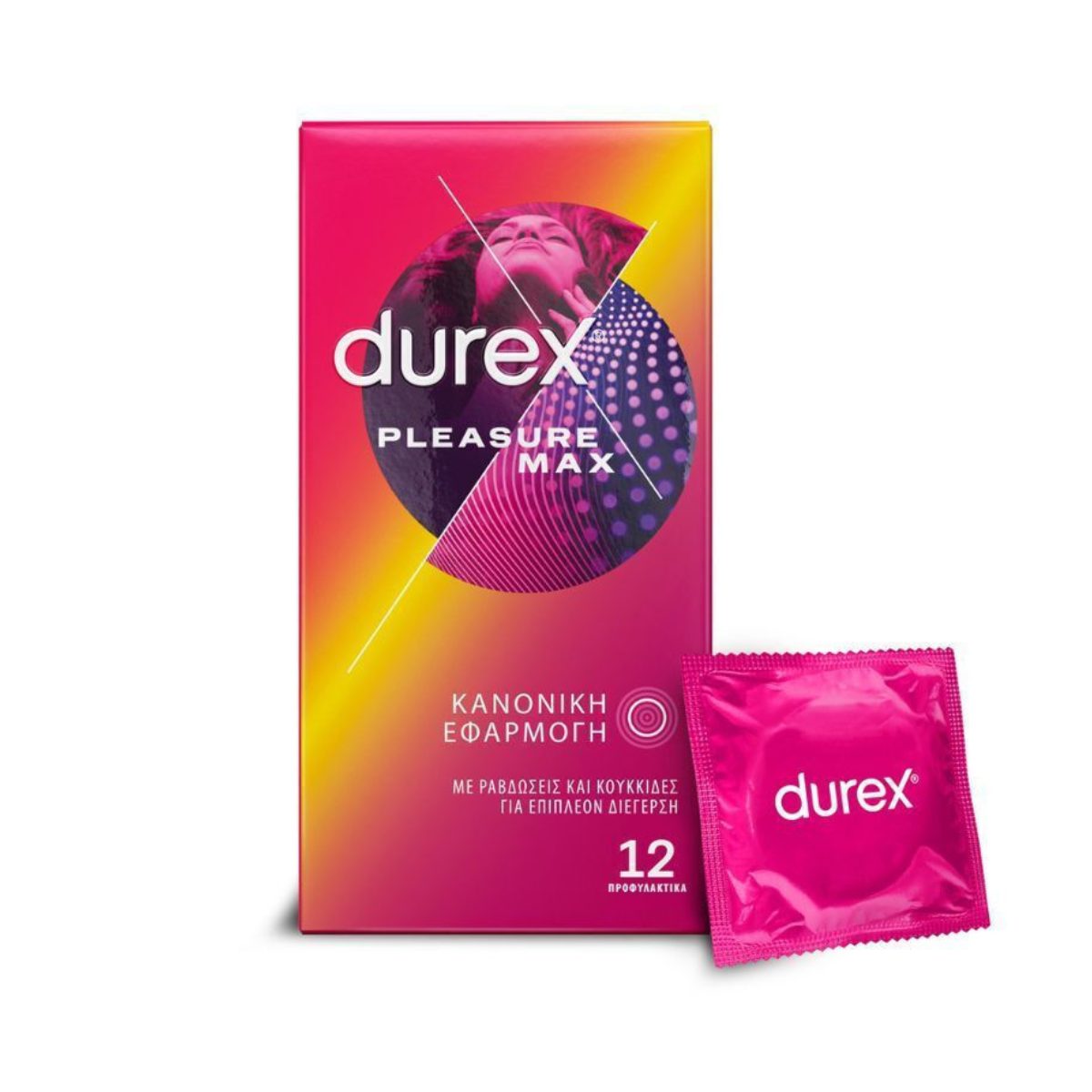 Durex Προφυλακτικά Pleasuremax με Ραβδώσεις 12τμχ