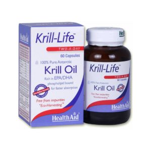 Health Aid Krill Life Two A Day Krill Oil Κατάλληλο για Παιδιά 60 κάψουλες