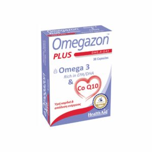 Health Aid Omegazon Plus One A Day Omega 3 & CoQ10 Ιχθυέλαιο 30 κάψουλες