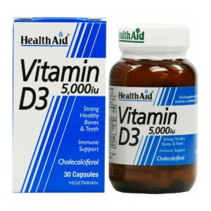 Health Aid Vitamin D3 5000iu 30 φυτικές κάψουλες