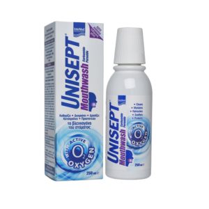 Intermed Unisept Mouthwash με Αντιμικροβιακή, Καθαριστική, Επουλωτική & Ανακουφιστική Δράση 250ml