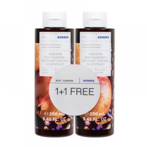 KORRES Αφρόλουτρο Gel Ρόδι 2 x 250ml (1+1 ΔΩΡΟ) Πακέτο Προσφοράς