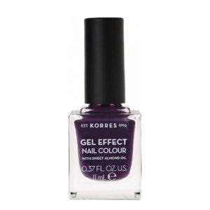 Korres Gel Effect Nail Colour No.75 Violet Garden Βερνίκι Νυχιών, 11ml
