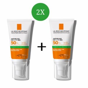 La Roche Posay Anthelios UVMune 400 Αδιάβροχη Αντηλιακή Κρέμα Προσώπου SPF50 50ml 2x 50ml
