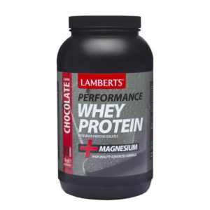 Lamberts Performance Whey Protein & Magnesium ψηλής Ποιότητας & Καθαρότητας Πρωτεΐνη Ορού Γάλακτος με Γεύση Σοκολάτα 1kg