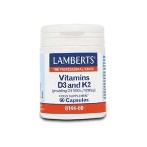 Lamberts Vitamin D3 1000iu & K2 90µg 60 κάψουλες