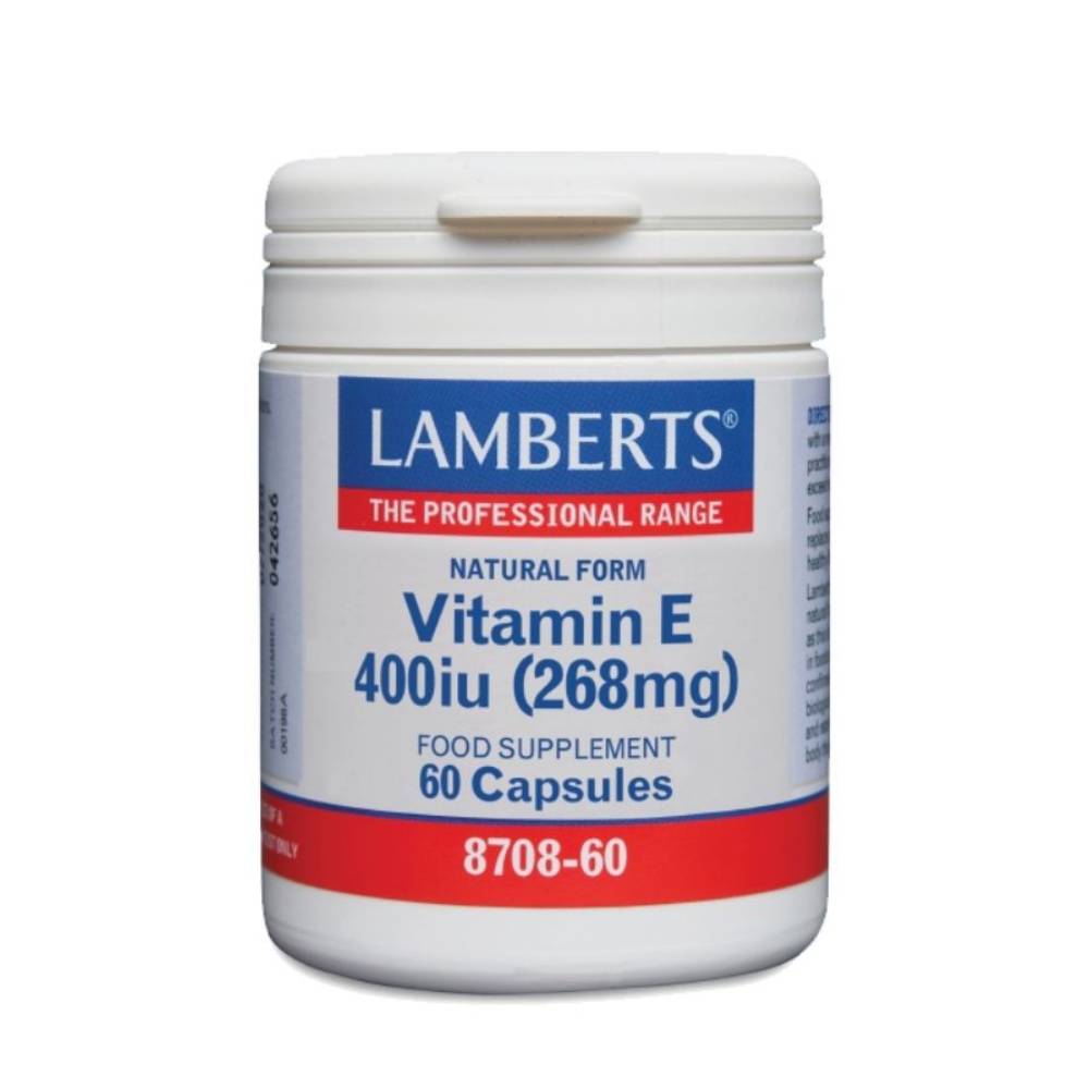 Lamberts Vitamin E 400iu Natural Form 60 κάψουλες
