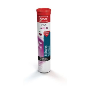 Lanes Iron + Vitamin C Κεράσι 20 αναβράζοντα δισκία