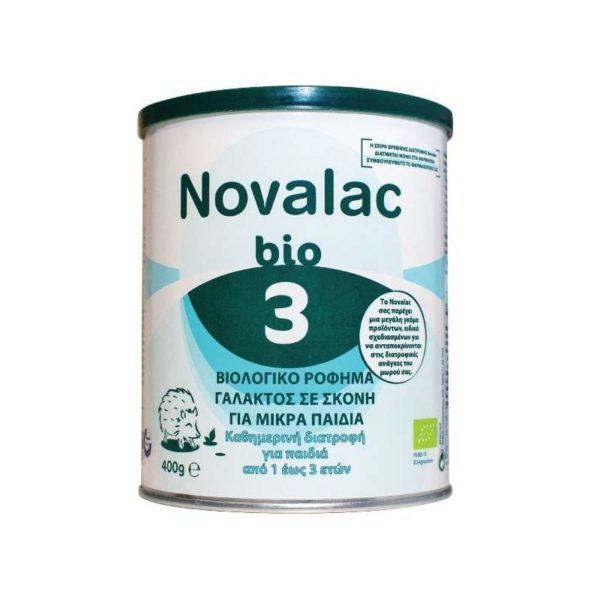 Novalac Bio 3 Βιολογικό Ρόφημα Γάλακτος σε Σκόνη για Μικρά Παιδιά από 1 ως 3 ετών 400g