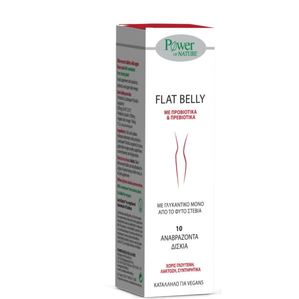 Power Health Flat Belly Stevia με Προβιοτικά και Πρεβιοτικά 10 αναβράζοντα δισκία