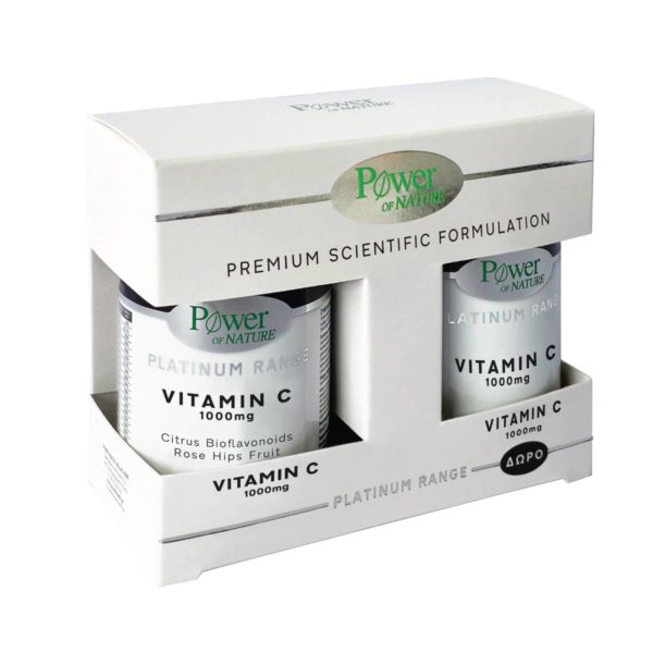 Power Health - Promo Pack Δώρο Platinum Range Vitamin C 1000mg - 30tabs & Vitamin C 1000mg - 20tabs