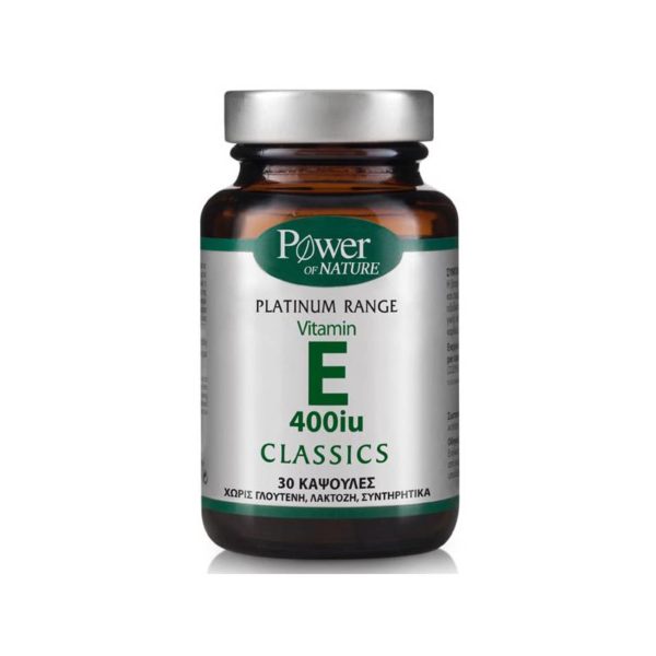 Power Of Nature Platinum Range Vitamin E 400iu 30 κάψουλες