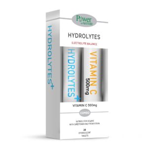 Power of Nature Combo Hydrolytes, 20eff.tabs & Vitamin C 500mg, 20eff.tabs, 1σετ