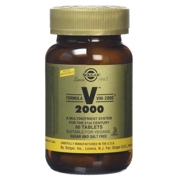 Solgar Formula VM-2000 60 ταμπλέτες Πολυβιταμίνη για Ενέργεια & Τόνωση