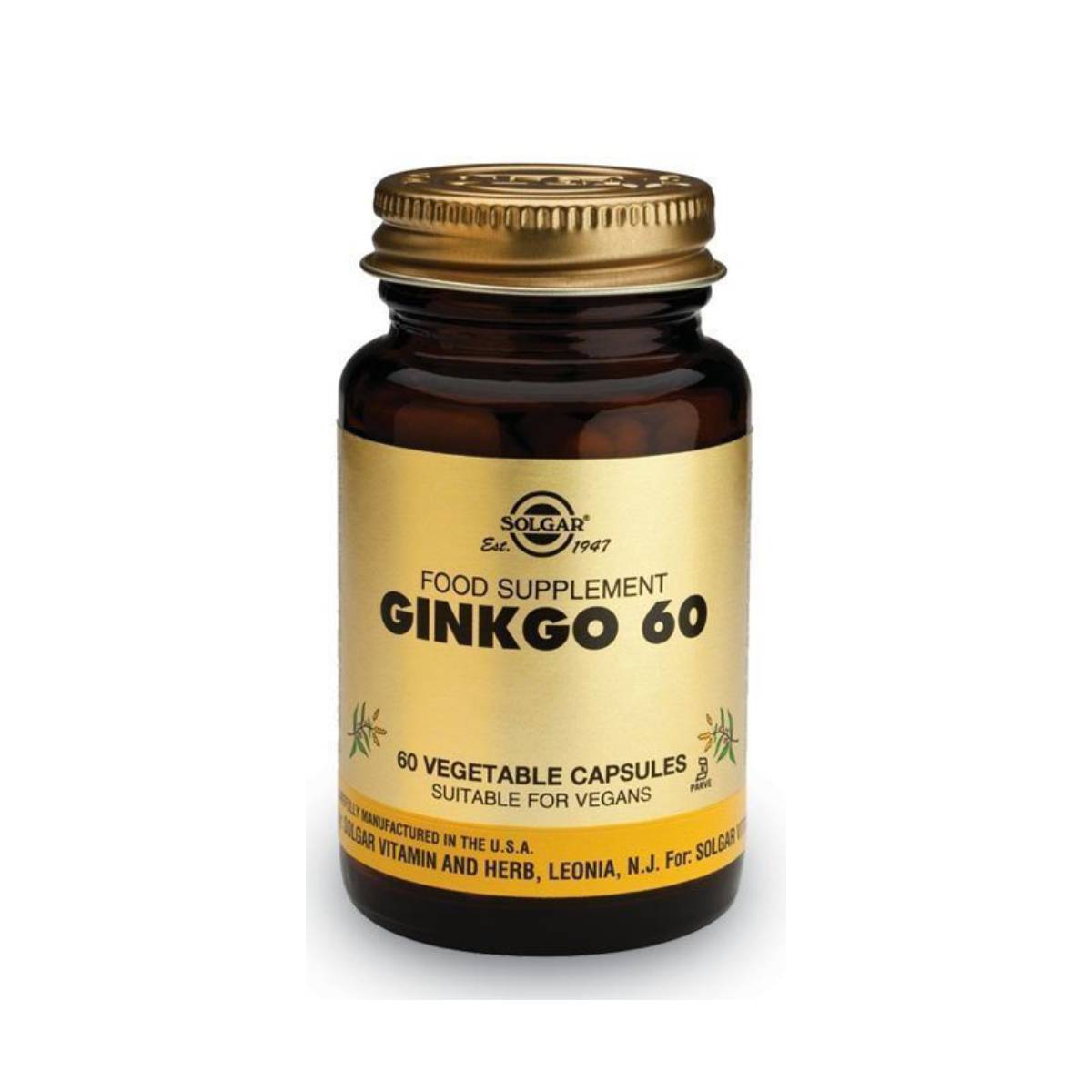 Solgar Ginkgo Biloba 60 φυτικές κάψουλες