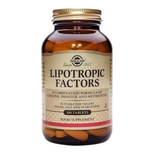 Solgar Lipotropic Factors Συμπλήρωμα Διατροφής για Διάσπαση Λίπους 100 ταμπλέτες