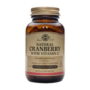Solgar Natural Cranberry with Vitamin C 60 φυτικές κάψουλες