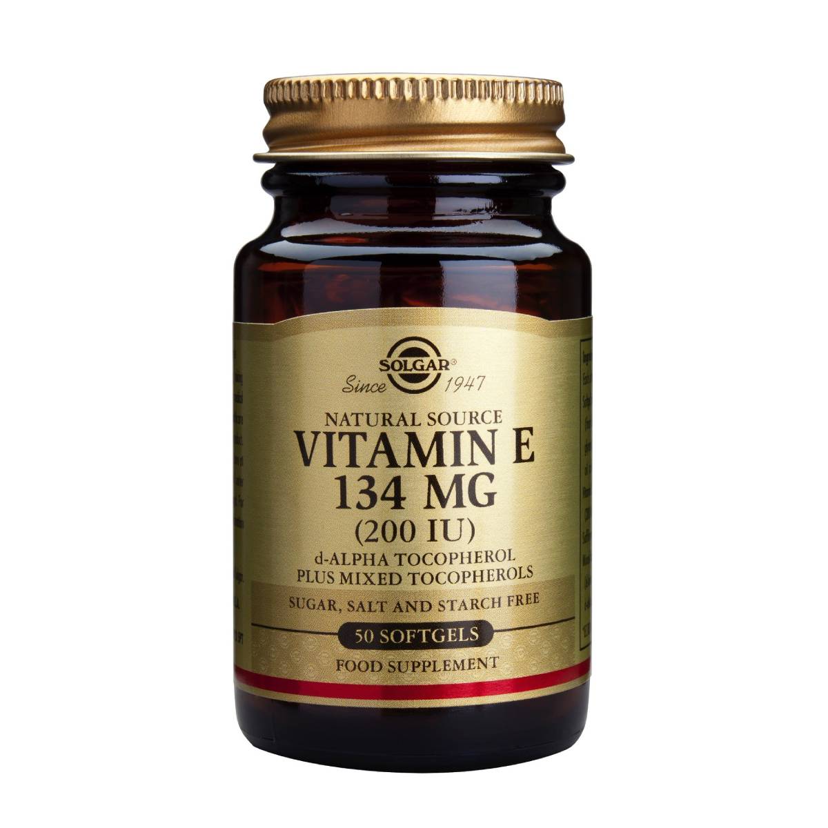 Solgar Vitamin E 200IU 50 μαλακές κάψουλες