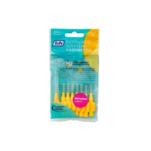 TePe Original Μεσοδόντια Βουρτσάκια 0.7mm Κίτρινα 8τμχ