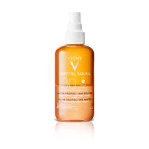 Vichy Capital Soleil Enhanced Tan Protective Solar Water SPF30 Αντηλιακό Νερό για Λαμπερό Μαύρισμα με Βήτα Καροτίνη, 200ml