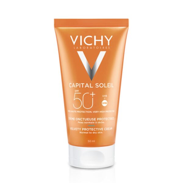 Vichy Capital Soleil SPF 50+ Αντηλιακή Κρέμα Προσώπου με Βελούδινη Υφή 50ml