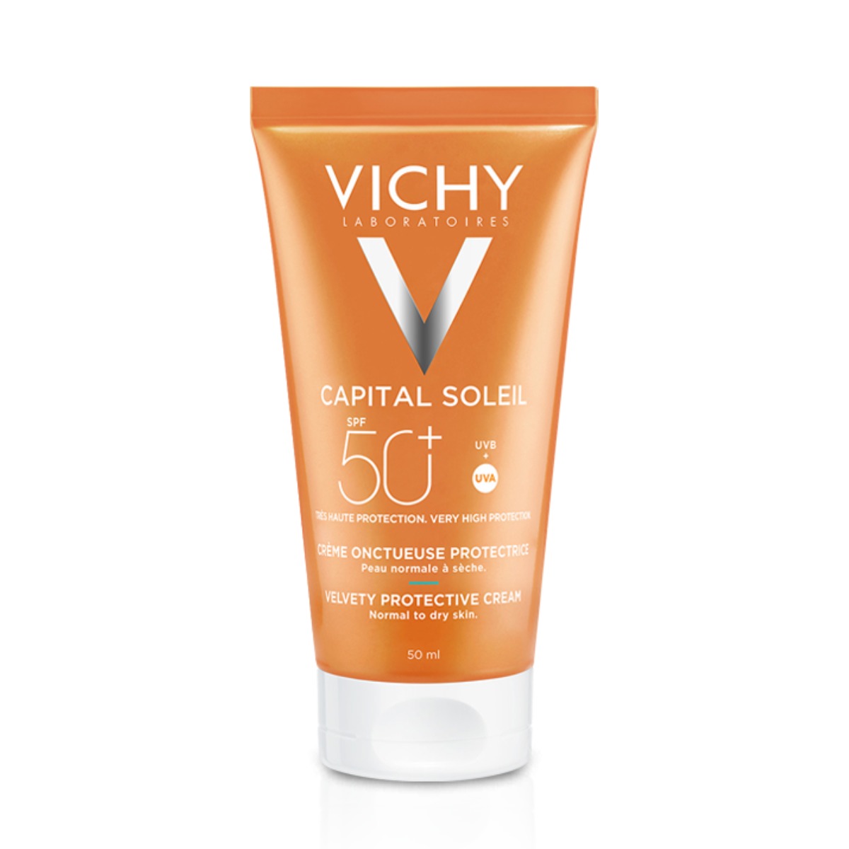 Vichy Capital Soleil SPF 50+ Αντηλιακή Κρέμα Προσώπου με Βελούδινη Υφή 50ml