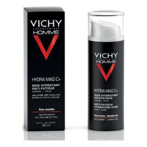 Vichy Homme Hydra Mag C+ 24ωρο Ενυδατικό Ανδρικό Gel Προσώπου για Ευαίσθητες Επιδερμίδες με Βιταμίνη C 50ml