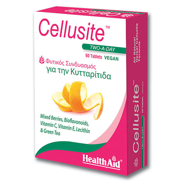 Health Aid Cellusite Συμπλήρωμα για Αδυνάτισμα, Κυτταρίτιδα 60 ταμπλέτες