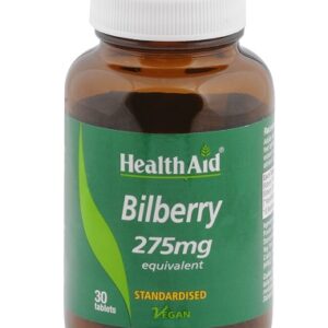 HEALTH AID BILBERRY BERRY EXTRACT 275MG 30TABS