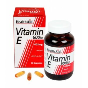 HEALTH AID VIT E 600I.U. 60CAPS