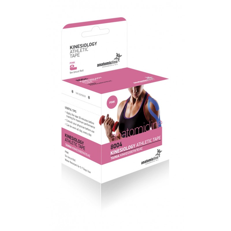Anatomic Line Kinesiology Athletic Tape Ροζ Ταινία Κινησιοθεραπείας 5 μέτρα