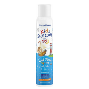 Frezyderm Αδιάβροχο Παιδικό Αντηλιακό Spray Sun Care Wet Skin για Πρόσωπο & Σώμα SPF50 200ml