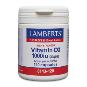 Lamberts Vitamin D Υγεία Οστών Δοντιών Μυών Ανοσοποιητικού Συστήματος + για Χορτοφάγους 1000iu 120tabs