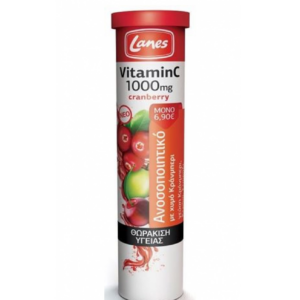 Lanes Vitamin C 1000mg Cranberry Συμπλήρωμα Διατροφής με Βιταμίνη C 20tabs