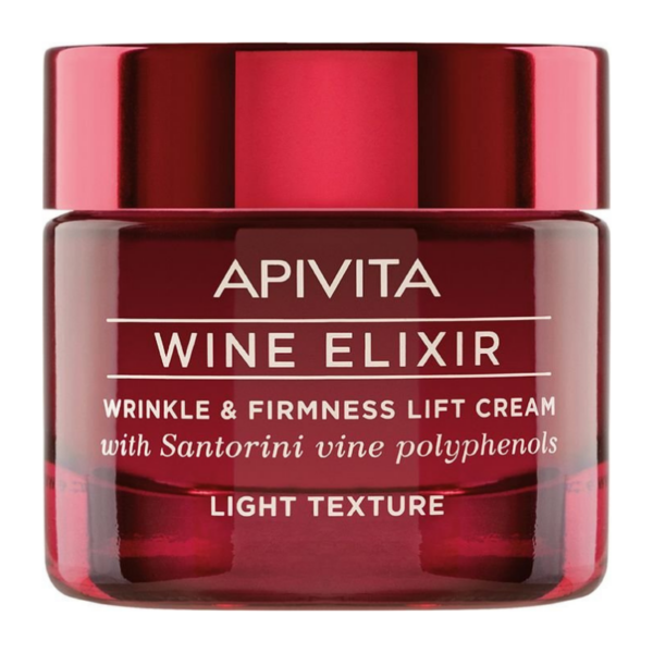 Apivita Wine Elixir Αντιρυτιδική Κρέμα για Σύσφιξη & Lifting Ελαφριάς Υφής με Πολυφαινόλες από Αμπέλια Σαντορίνης 50ml
