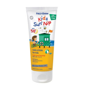Frezyderm Αδιάβροχο Βρεφικό Αντηλιακό Γαλάκτωμα Sun+Nip για Πρόσωπο & Σώμα SPF50 175ml