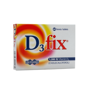 Uni-Pharma D3 Fix 1200 iu 60 Ταμπλέτες βιταμίνης D3