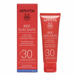 Apivita Bee Sun Safe Hydra Fresh Face SPF30 Ενυδατική Αντηλιακή Κρέμα Gel Προσώπου Ελαφριάς Υφής Με Θαλάσσια Φύκη και Πρόπολη 50ml