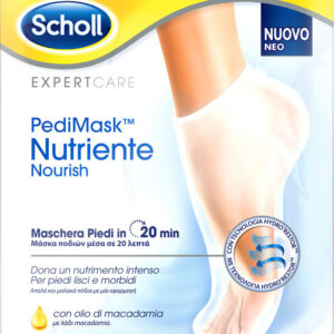 Scholl PediMask Nutriente Nourish Ενυδατική Μάσκα Ποδιού με Λάδι Macadamia 2τμχ
