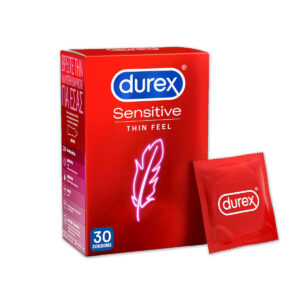 Durex Προφυλακτικά Sensitive Thin Feel Λεπτά Προφυλακτικά για Μεγαλύτερη Αίσθηση 30τμχ