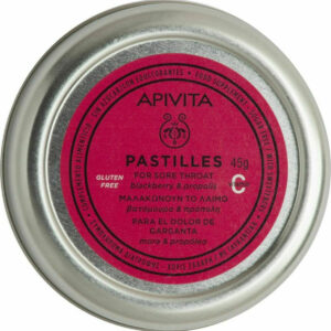 Apivita Pastilles Βατόμουρο & Πρόπολη για τον Ερεθισμένο Λαιμό 45gr